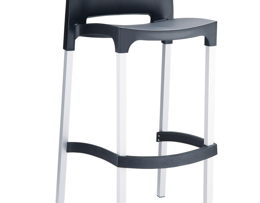 Gio* Barstool Black 75cm Alu PL