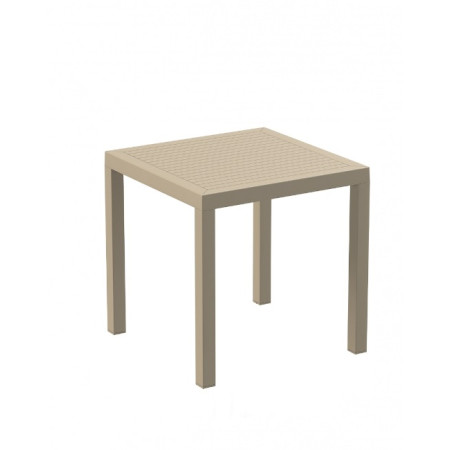 Ares/T80x80xh.75cm* Table Taupe PL