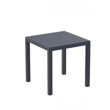 Ares/T80x80xh.75cm* Table Dark Grey PL