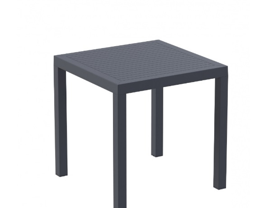 Ares/T80x80xh.75cm* Table Dark Grey PL