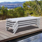 Myconos Sun-Lounger White
