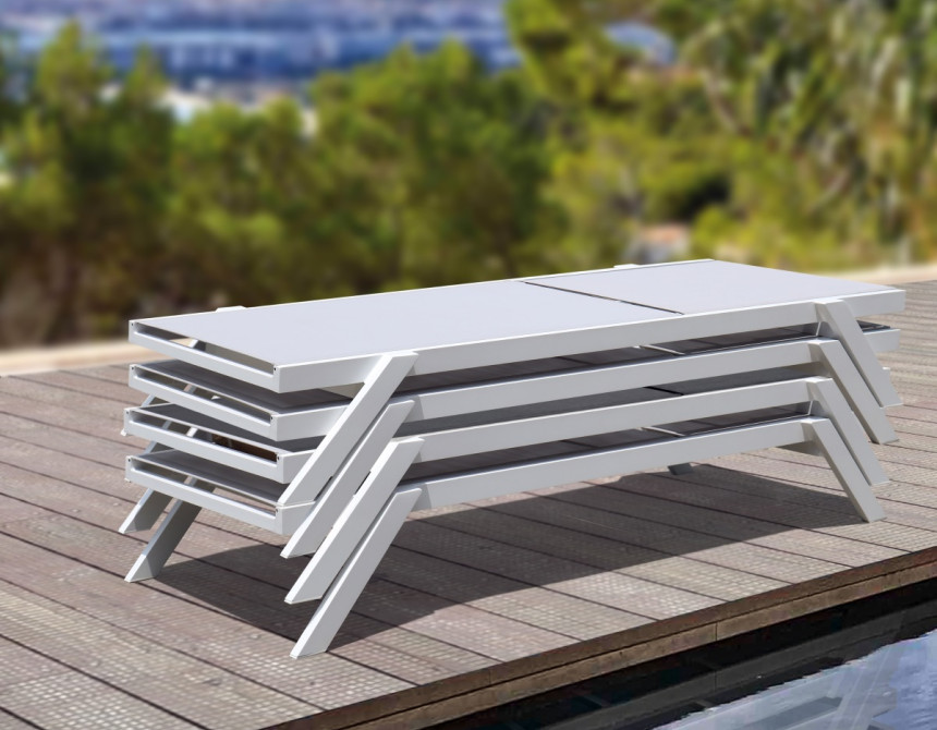 Myconos Sun-Lounger White