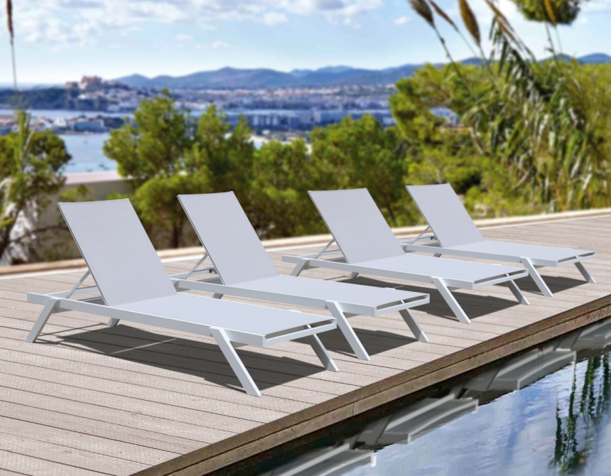 Myconos Sun-Lounger White
