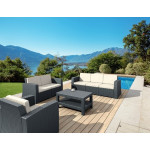 Monaco/ST Dark Grey 92x57xh.45cm* Table