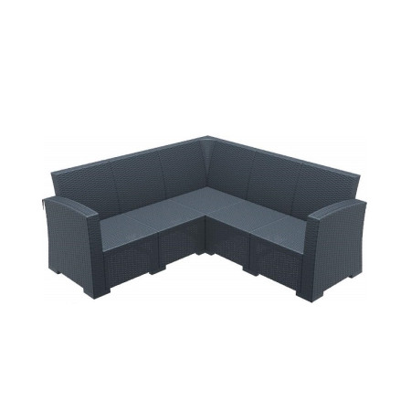 Monaco/ST-Corner Dark Grey* Sofa
