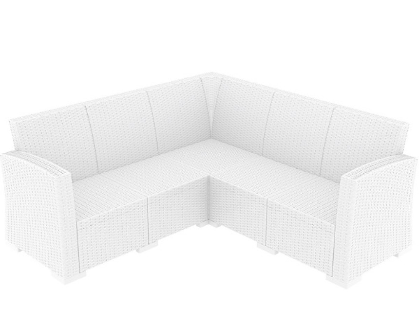 Monaco/ST-Corner White* Sofa
