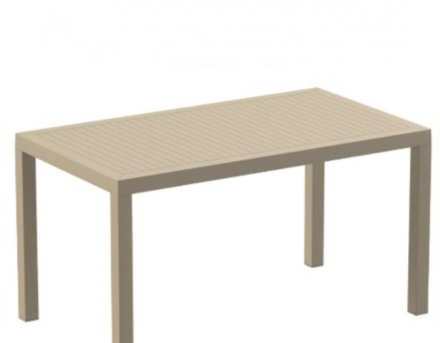 Ares/T140x80xh.75cm* Table Taupe PL