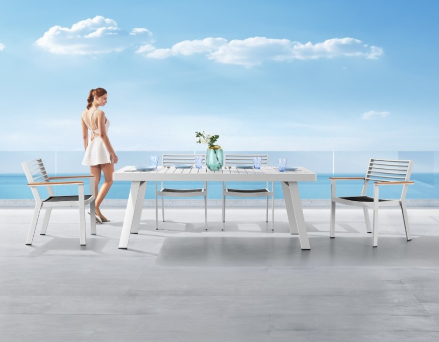 York/D7 Dining Set White (2017440)