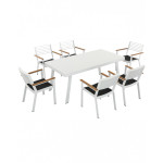 York/T 180x90x76cm White Table (204775)