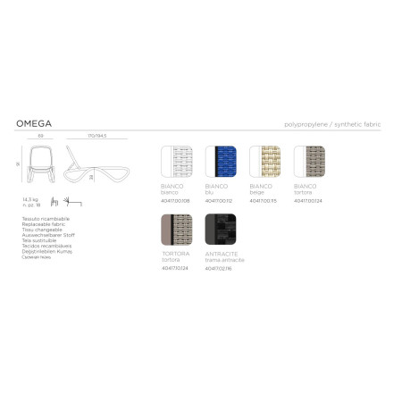 Omega* Sun-Lounger White