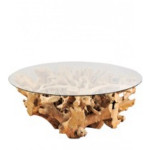 Root/T dining table Φ130xY.76cm