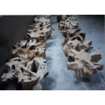 Root/T dining table Φ130xY.76cm