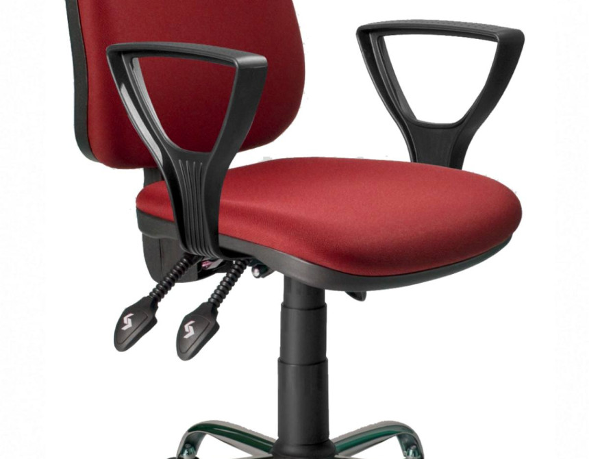 Asyn/CR Office  Armhair Red D3*