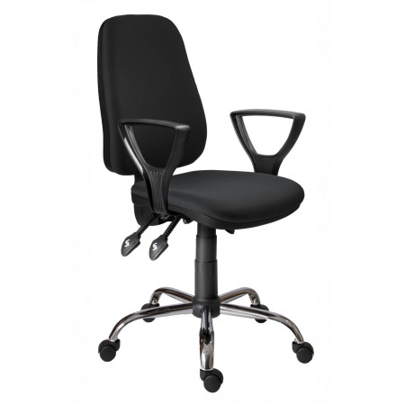 Asyn/CR Office  Armhair Black D2*