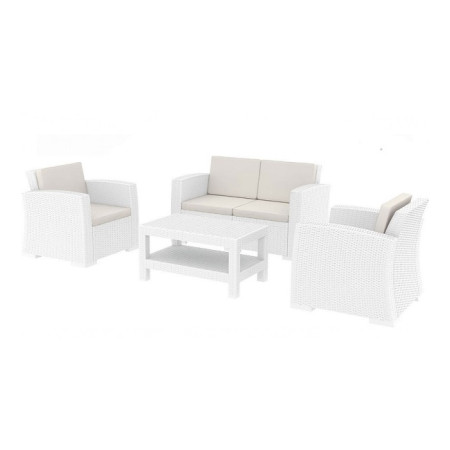 Monaco/ST-2* Lounge Set White
