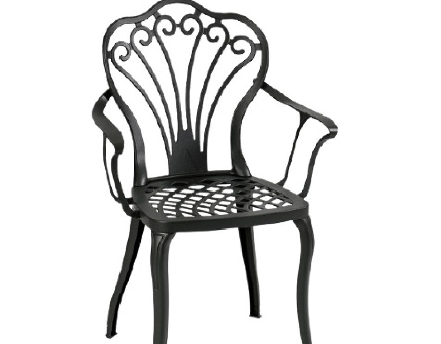 Queen/P Black Armchair