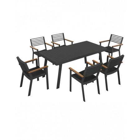 York/D7 Dining Set Anthracite (2017440)