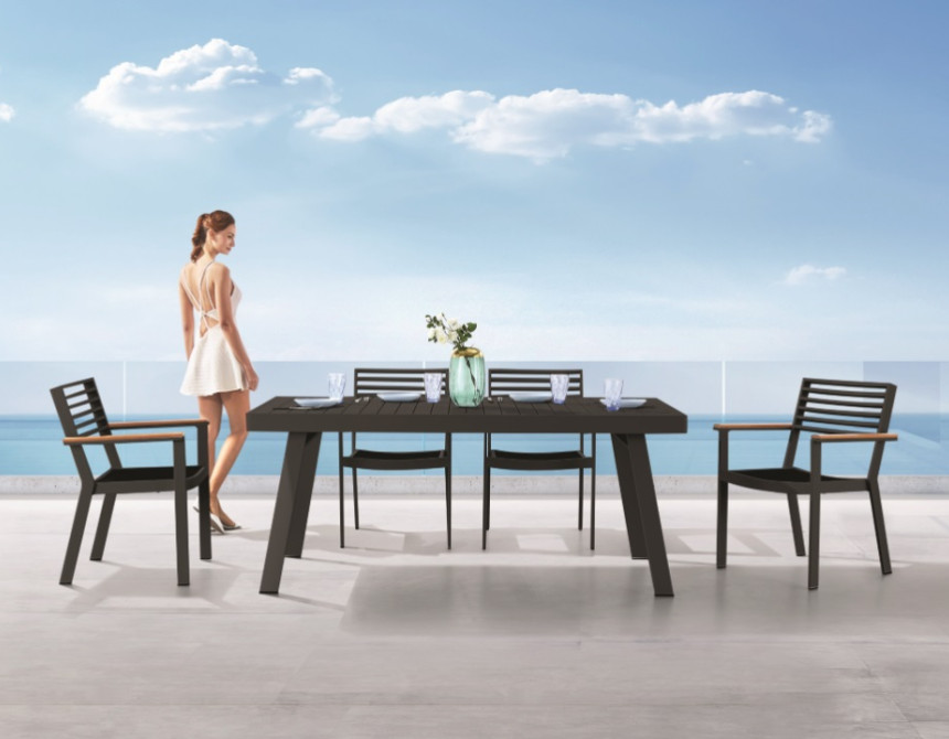 York/D7 Dining Set Anthracite (2017440)