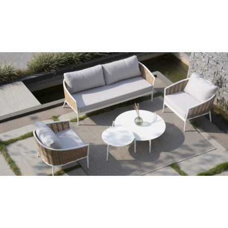 Musses Rattan Set White