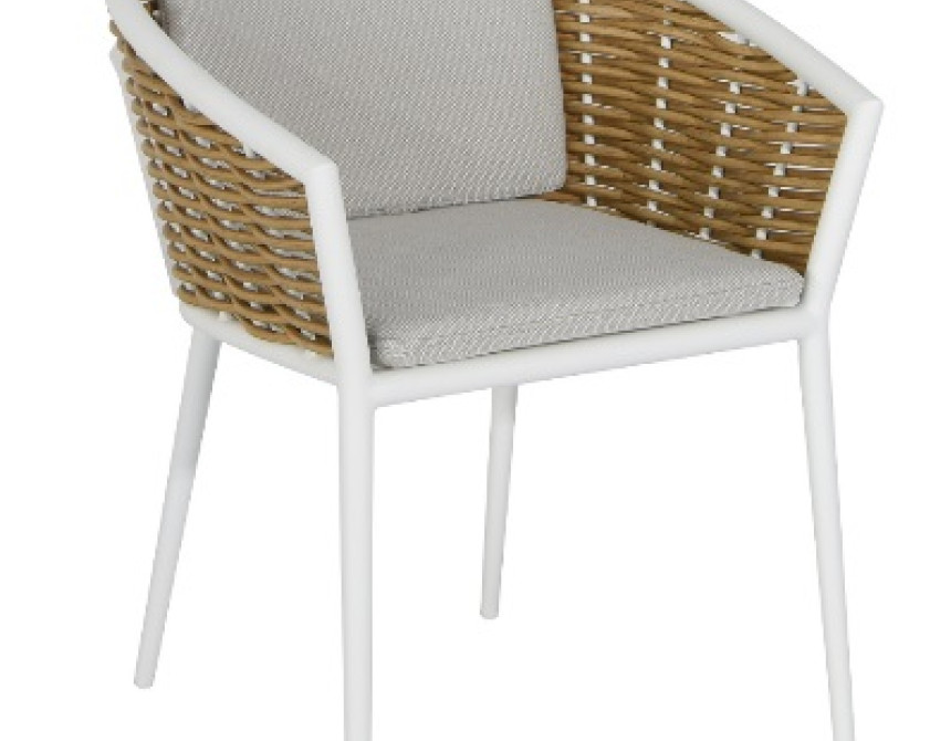 Musses Rattan/D7 Dining Set White