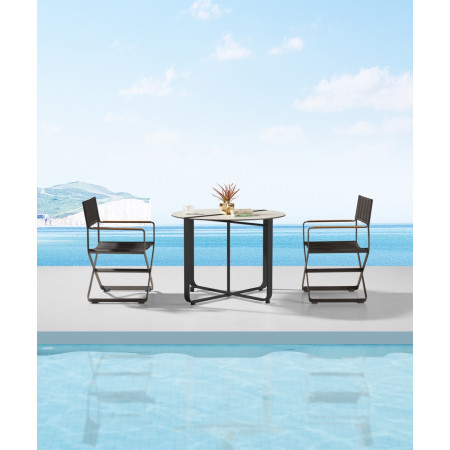 Clint/D3 Dining Set Anthracite