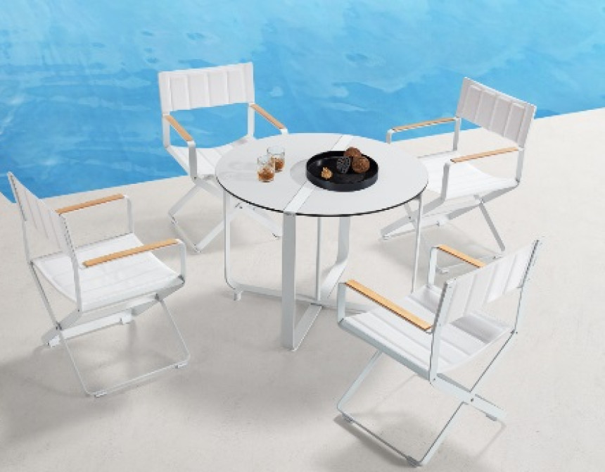 Clint/D5 Dining Set White