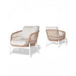 Bari-White Lounge Set