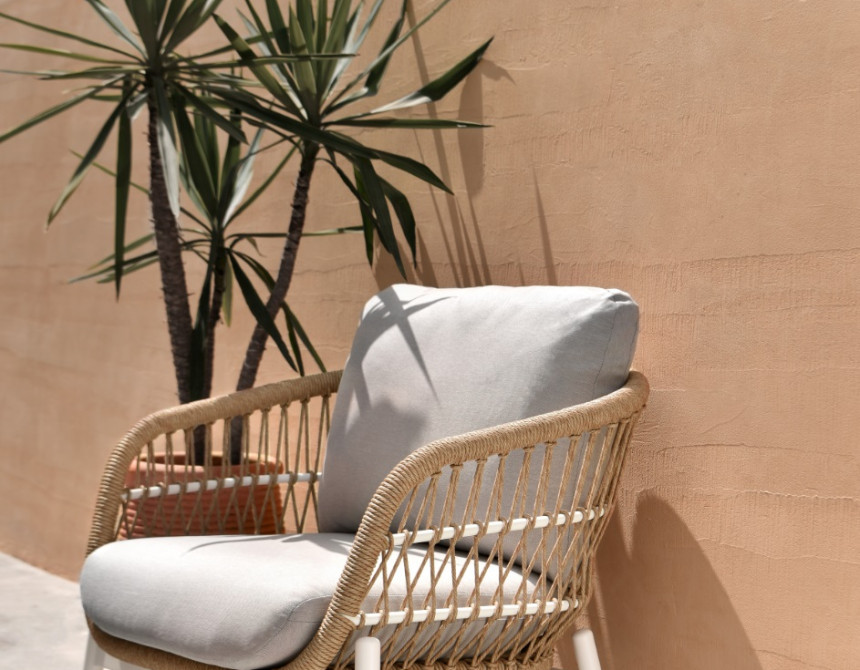 Bari-White Lounge Set