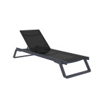 Tropic-2* Sun-Lounger Dark Grey-Black