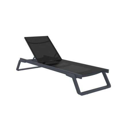Tropic-2* Sun-Lounger Dark Grey-Black