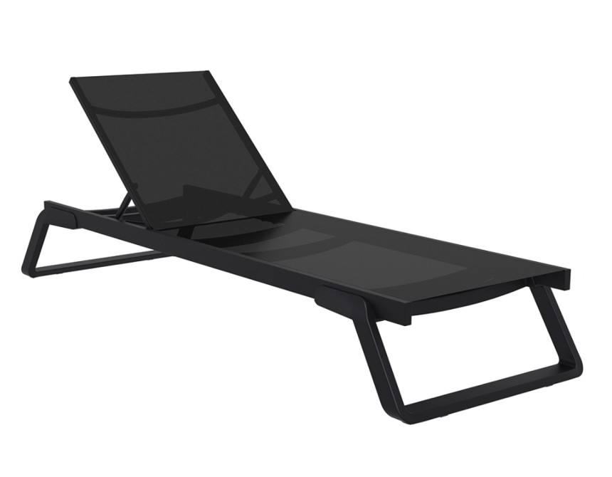 Tropic-2* Sun-Lounger Black