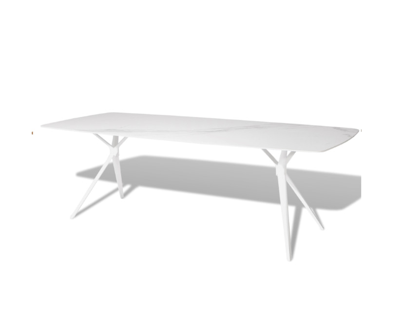 Bari/D7-White Dining Set