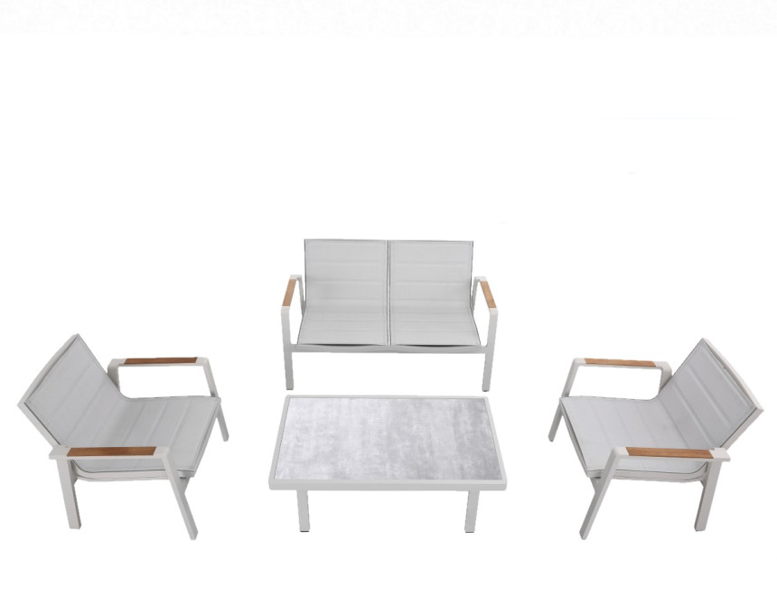 Nofi 2.0-2 Lounge Set white-grey (3801150)