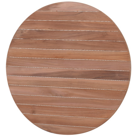 Meza-R70cm Table Top Teak