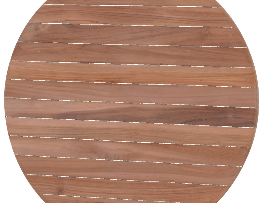 Meza-R70cm Table Top Teak