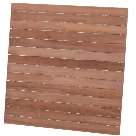 Meza-70x70cm Table Top Teak