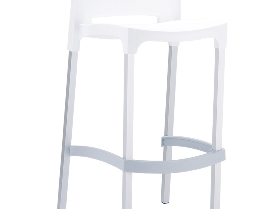 Gio* Barstool White 75c Alu PL