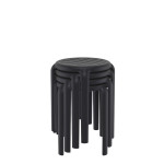 Tom/S-45cm* Stool Black PL