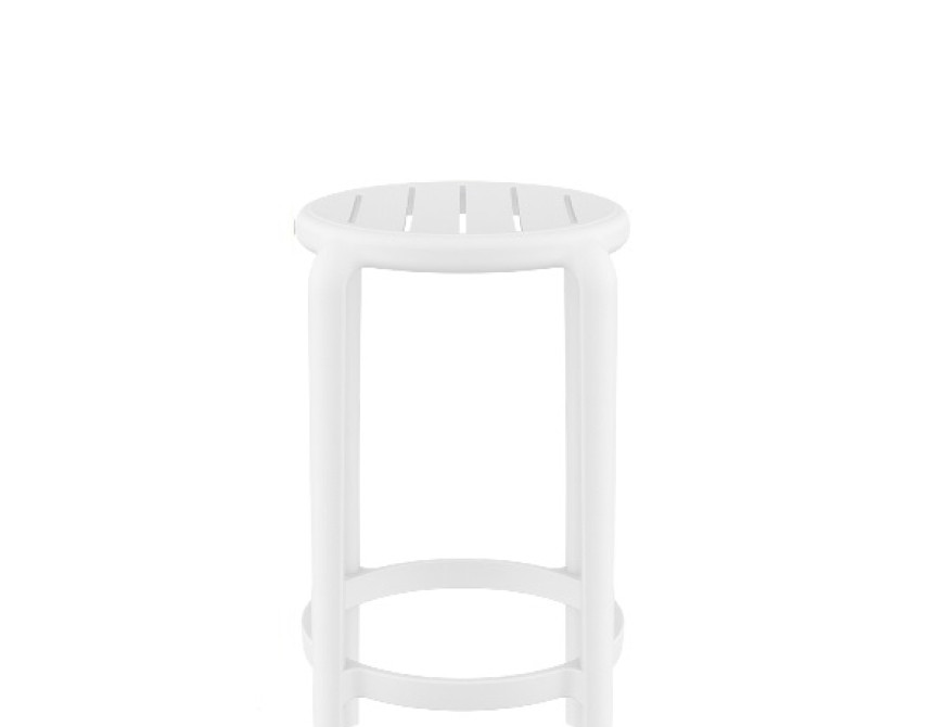 Tom/S-65cm* Barstool White PL