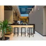 Tom bar stool h.65 cm is produced with a single injection of polypropylene reinforced
with glass fiber obtained by means of the latest generation of air moulding
technology with neutral tones. For indoor and outdoor use.