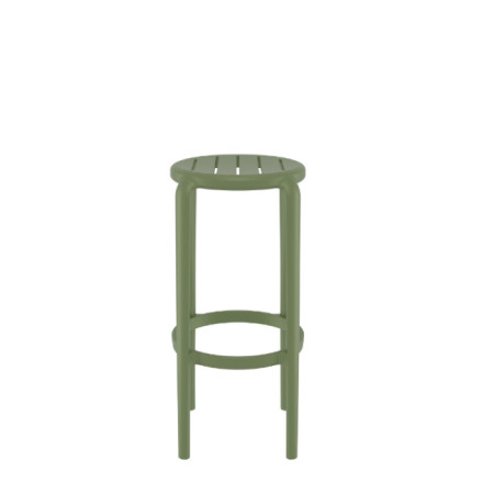 Tom/S-75cm* Barstool Olive Green PL