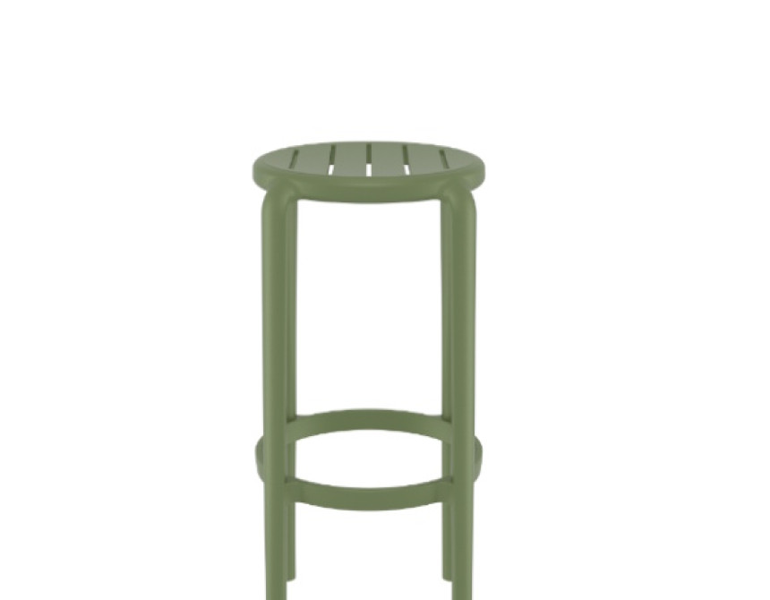 Tom/S-75cm* Barstool Olive Green PL