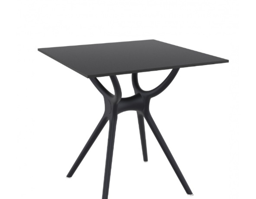 Air/T80x80xh.74cm* Table Black