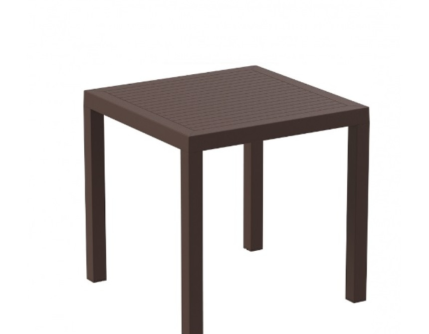Ares/T80x80xY.75cm* Table Brown PL