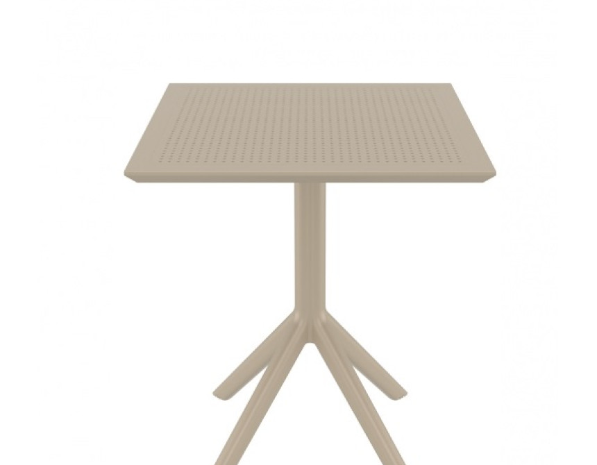 Sky/T80x80xh.74cm* Table Taupe PL