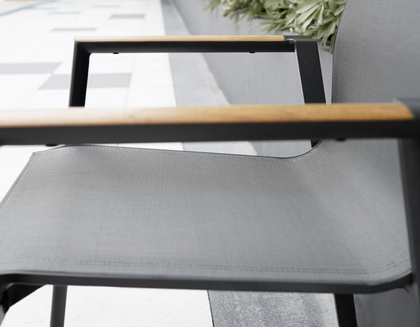 Aspen Armchair Alu Dark Grey