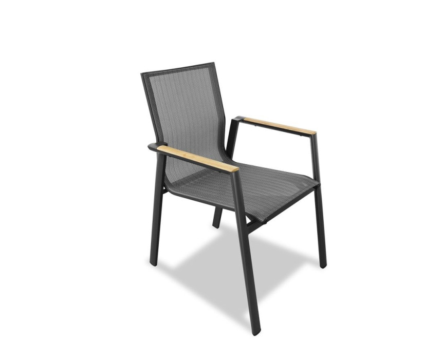 Aspen Armchair Alu Dark Grey