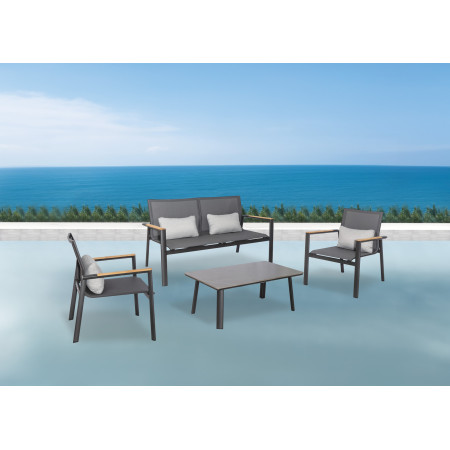 Aspen-2/Anthracite Lounge Set