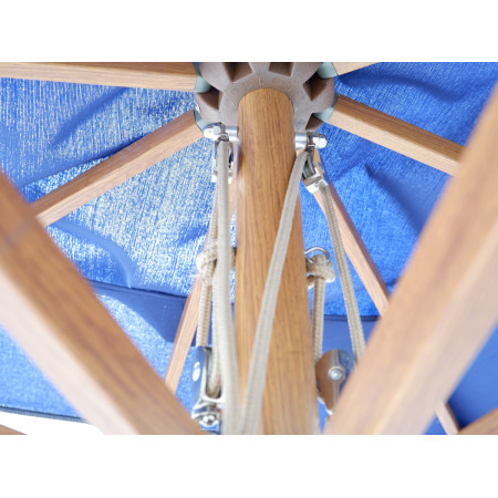 Lugano/SW 300x300cm Aluminum Umbrella Wood Look