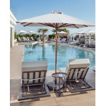 Lugano/SW 300x300cm Aluminum Umbrella Wood Look